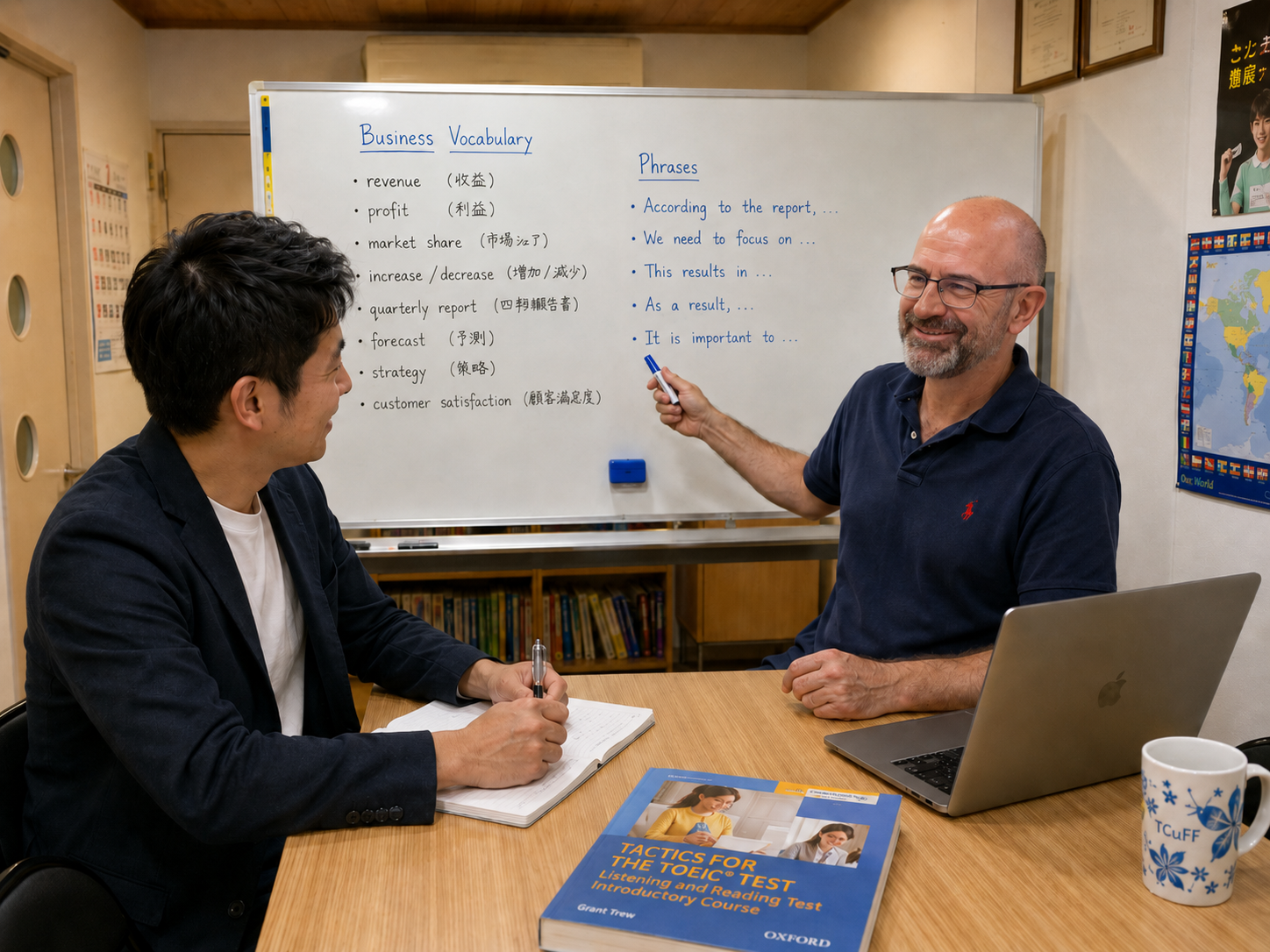宮崎市のハロー英会話で行うマンツーマンTOEIC対策レッスン