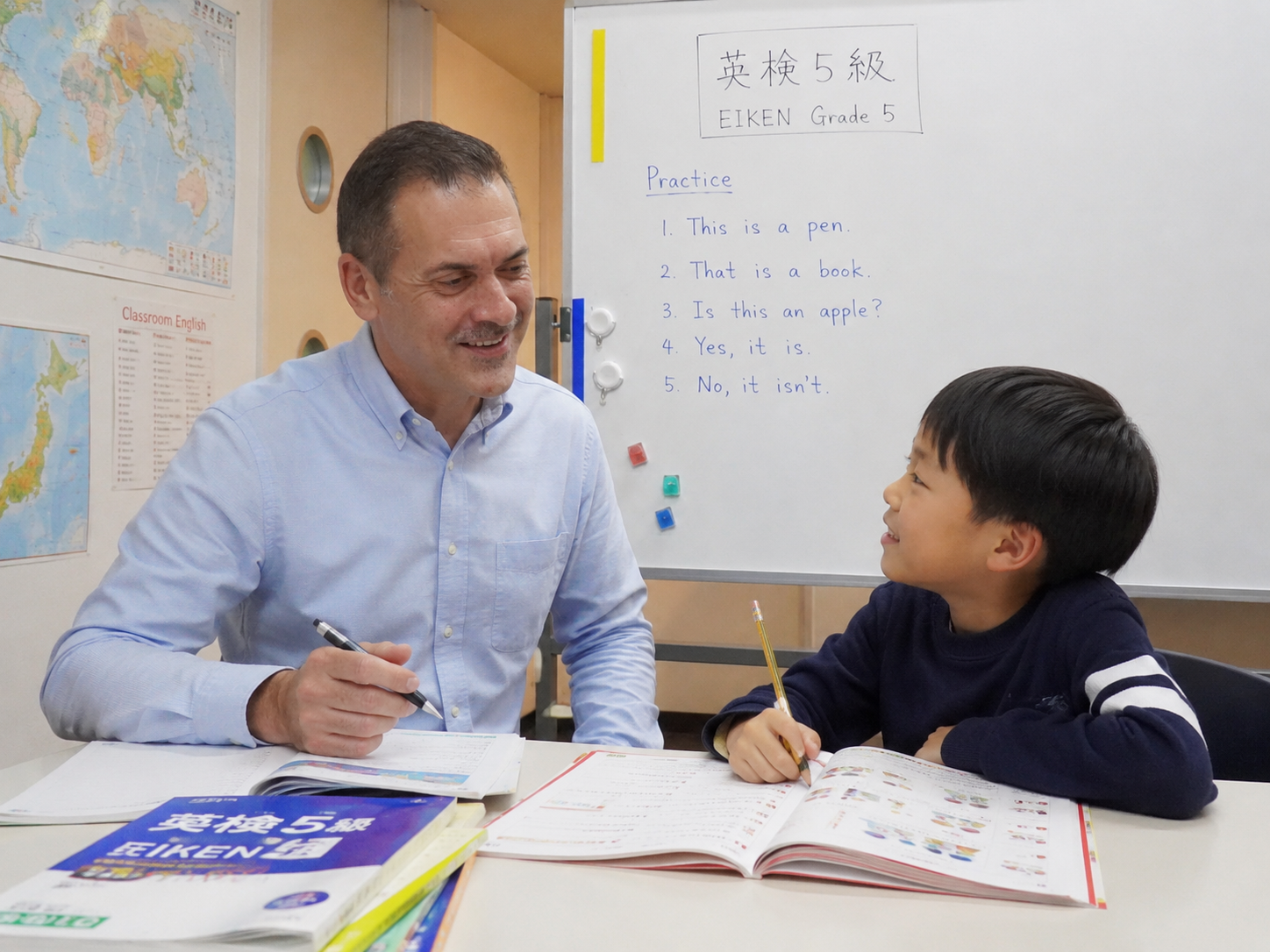 宮崎市のハロー英会話で行う英検対策の個人レッスン