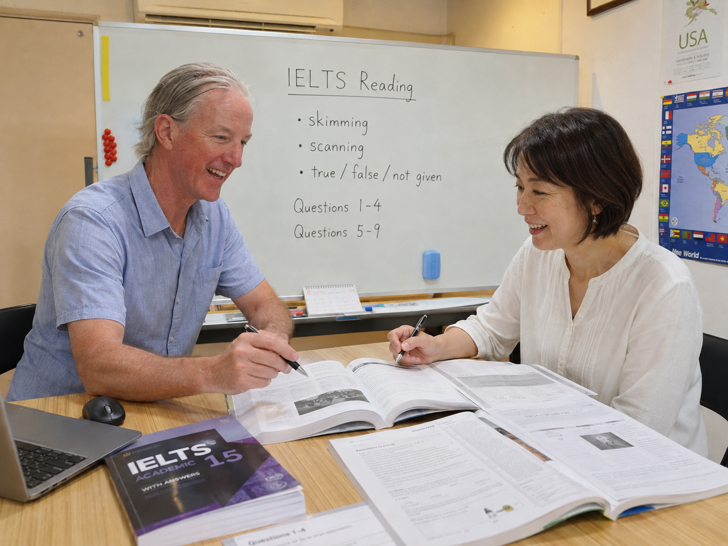 宮崎市の英会話教室で行うIELTSリーディング対策